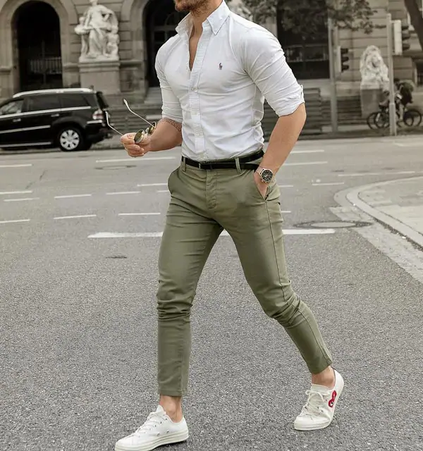 Top more than 78 olive green trouser men best - in.cdgdbentre